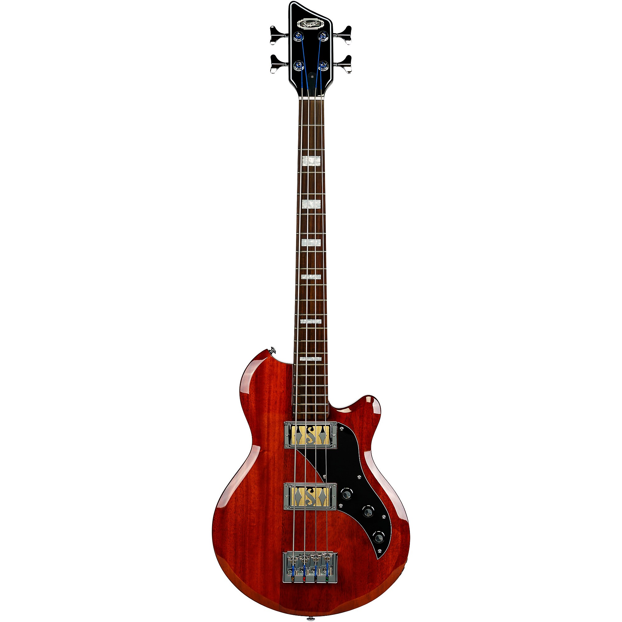 Open Box Supro Huntington II Mahogany Electric Bass Natural