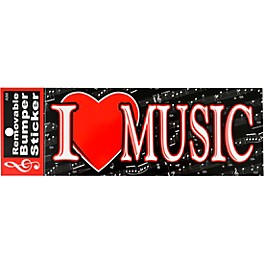 AIM I Heart Music Bumper Sticker