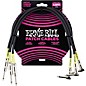 Ernie Ball 3-Pack Patch Cable 1.5 ft. Black thumbnail