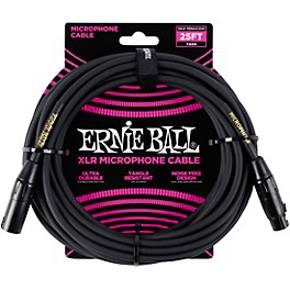 Ernie Ball XLR Microphone Cable 20 ft. White Ernie Ball XLR Microphone Cable 25 ft. Black