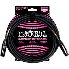 Ernie Ball XLR Microphone Cable 20 ft. White Ernie Ball XLR Microphone Cable 20 ft. Black