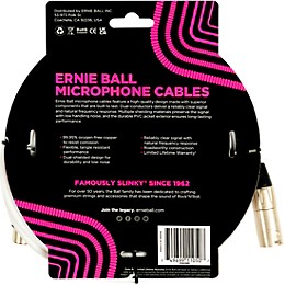 Ernie Ball XLR Microphone Cable 20 ft. White