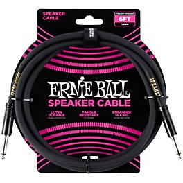 Ernie Ball Ernie Ball Speaker Cable Black Straight... Ernie Ball Ernie Ball Speaker Cable Black Straight/Straight 6 ft. Black