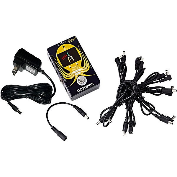 Ortega Octopus Chromatic Pedal Tuner & Power Station Guitar Center