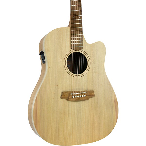 Cole Clark Fat Lady 1 CCFL1EC-BM Dreadnought Acoustic-Electric Guitar Natural