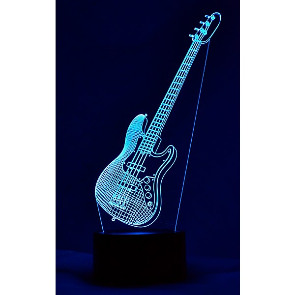 AIM Bass Guitar 3D LED Lamp Optical Illusion Light