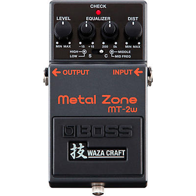Boss Mt-2W Metal Zone Waza Craft Distortion Guitar Effects Pedal for sale