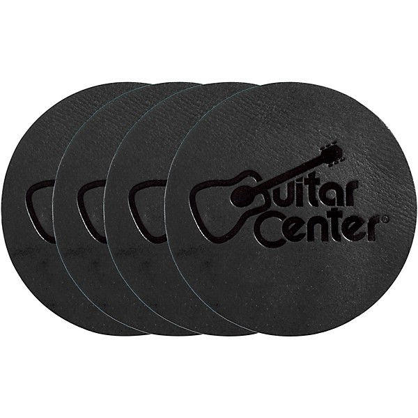 Guitar Center Leather Coaster 4 Pack - Black