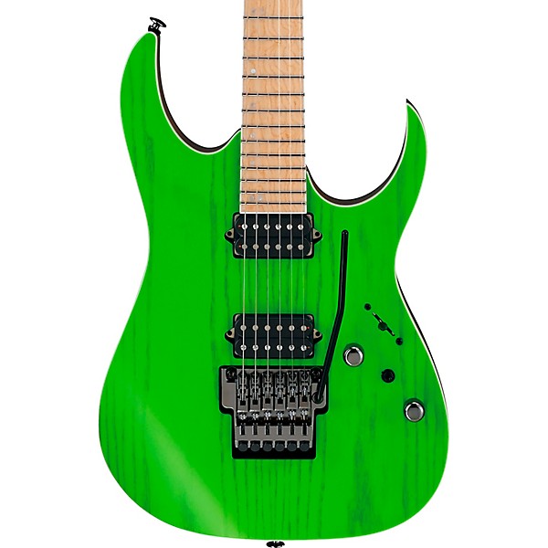 Open Box Ibanez RGR5220M RG Prestige Electric Guitar Level 1 Transparent Fluorescent Green