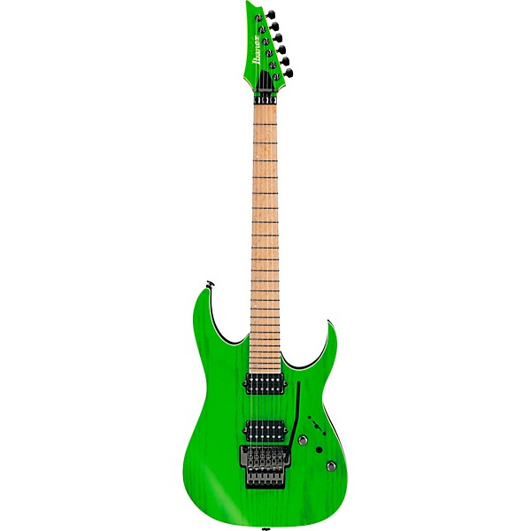 Open Box Ibanez RGR5220M RG Prestige Electric Guitar Level 1 Transparent Fluorescent Green