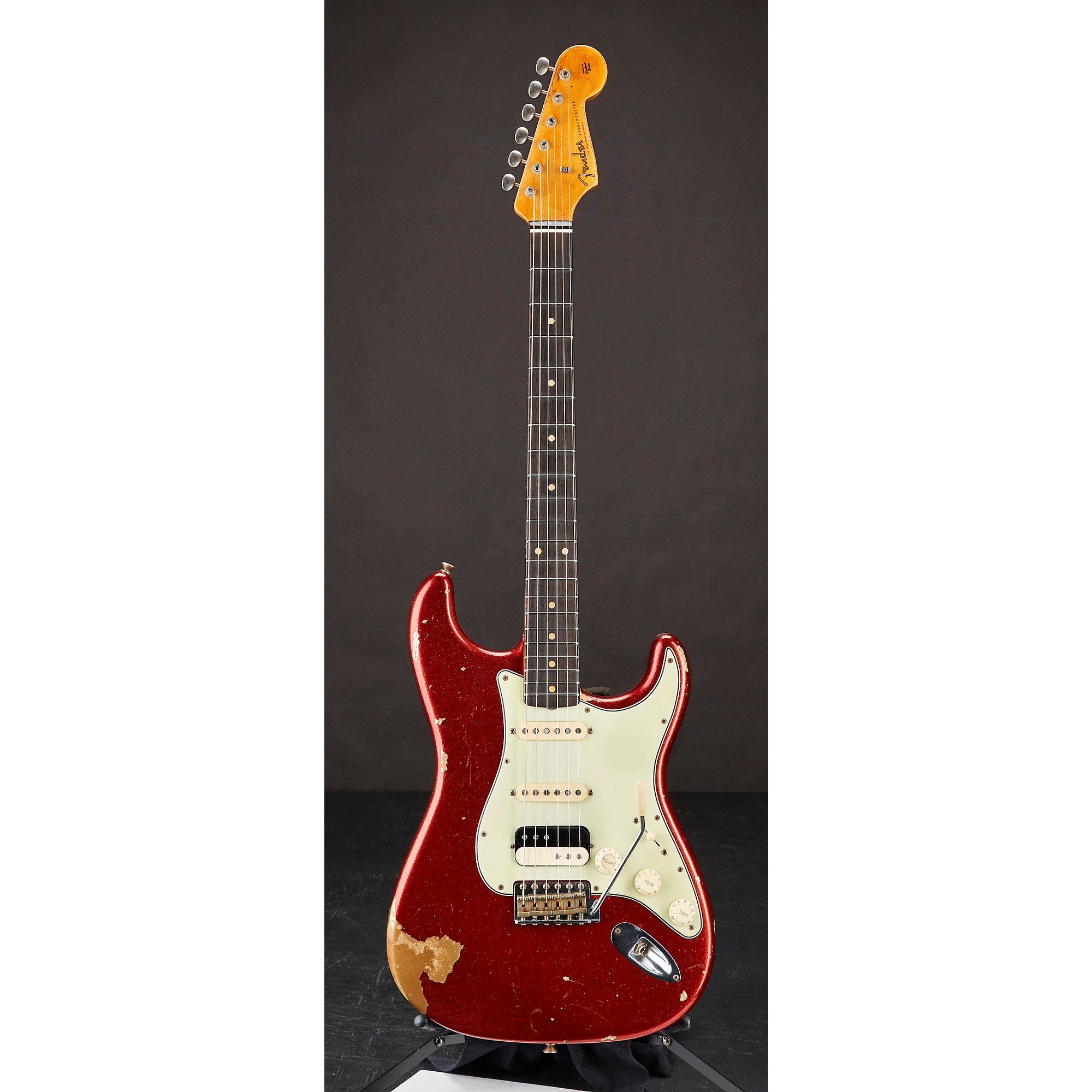 Platinum Fender Custom Shop Imperial Arc Statocaster HSS Electric