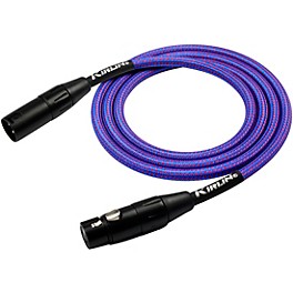 Kirlin XLR Male To XLR Female Microphone C... Kirlin XLR Male To XLR Female Microphone Cable - Royal Blue Woven Jacket 10 ft.