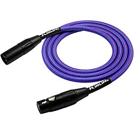 Kirlin XLR Male To XLR Female Microphone C... Kirlin XLR Male To XLR Female Microphone Cable - Royal Blue Woven Jacket 20 ft.