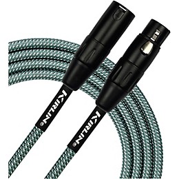 Kirlin XLR Male To XLR Female Microphone Cable - Olive Green Woven Jacket 10 ft.