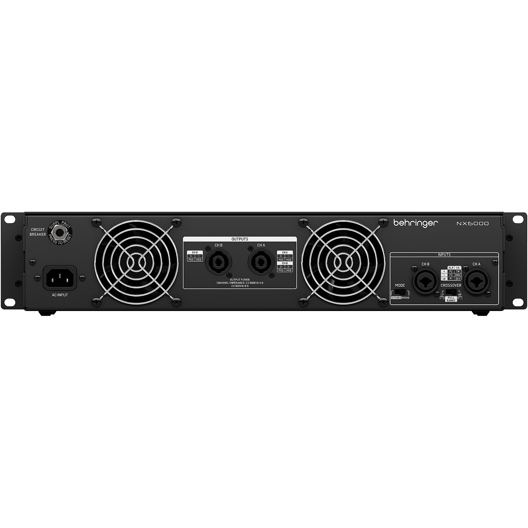 Behringer パワーアンプ 最大2000W x 2 ATR Behringer A800 800W 2-Channel Power Amplifier | Guitar Center