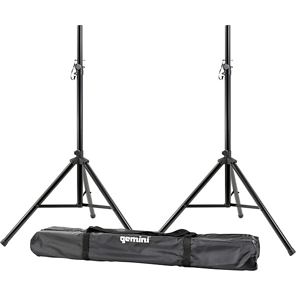 Open Box Gemini ST-Pack Speaker Stand Set With Carrying Case Level 1