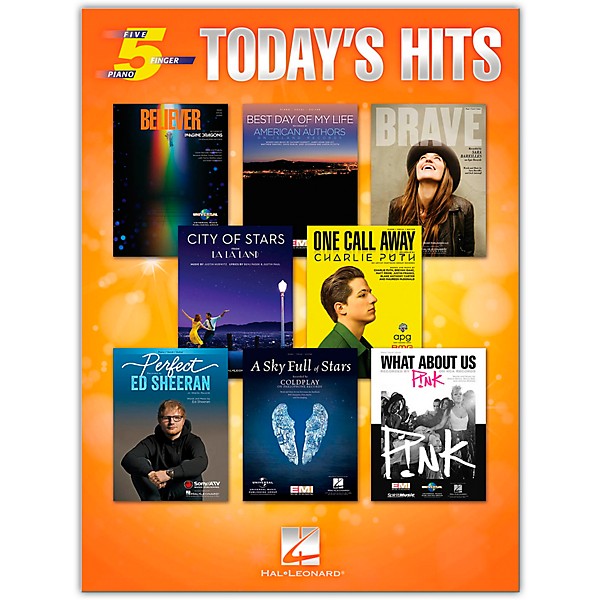 Hal Leonard Today's Hits for Five-Finger Piano Songbook