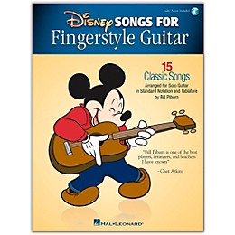 Hal Leonard Disney Songs for Fingerstyle Guitar Arranged for Guitar Solo Book/Audio Online