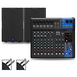 Yamaha MG12XUK Mixer with Turbosound Milan Speakers 15" Mains