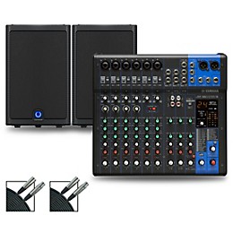 Yamaha MG12XUK Mixer with Turbosound Milan Speakers 10" Mains