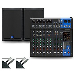 Yamaha MG12XUK Mixer with Turbosound Milan Speakers 10" Mains