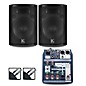Soundcraft Notepad-5 Mixer and Kustom HiPAC Speakers 12" Mains thumbnail