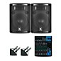Yamaha MG10XU Mixer and Kustom HiPAC Speakers 10" Mains thumbnail