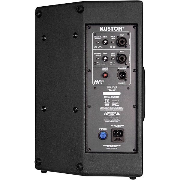 Yamaha MG10XU Mixer and Kustom HiPAC Speakers 10" Mains