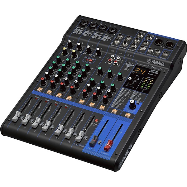 Yamaha MG10XUF Mixer and Kustom HiPAC Speakers 10