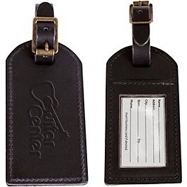 Guitar Center Leather Luggage Tag 2-Pack Black