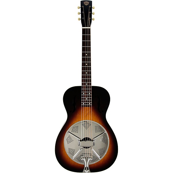 Beard Guitars Deco Phonic Model 47 Squareneck Left-Handed Resonator Guitar Vintage Sunburst