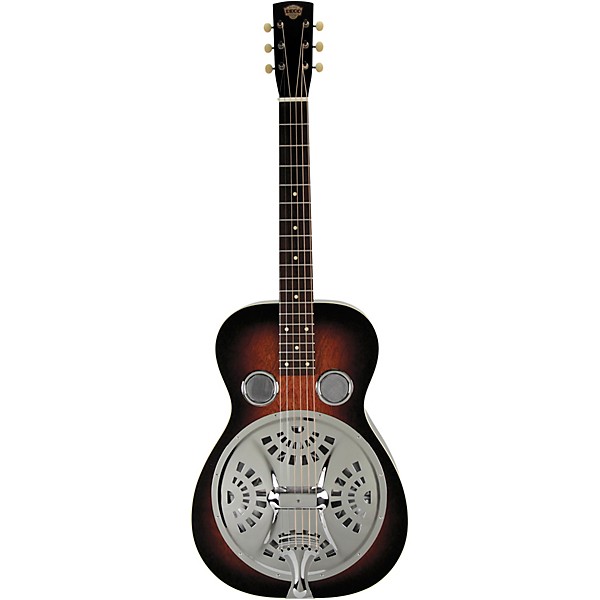 Beard Guitars Deco Phonic Model 37 Squareneck Left-Handed Acoustic-Electric Resonator Guitar Vintage Sunburst