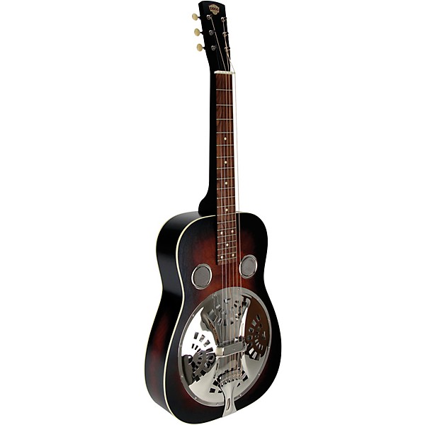 Beard Guitars Deco Phonic Model 57 Squareneck Left-Handed Acoustic-Electric Resonator Guitar Vintage Sunburst
