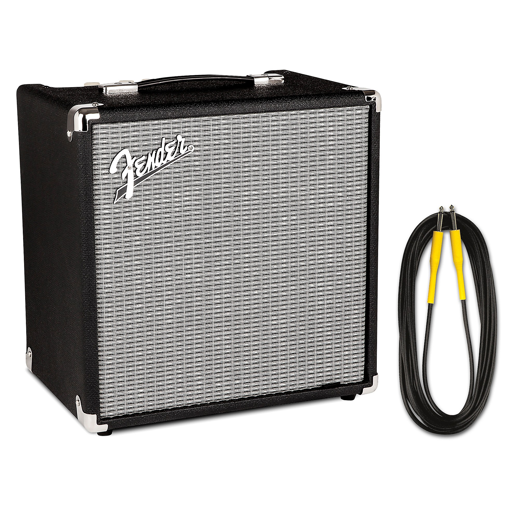 Fender Rumble 25W 1x8 Bass Combo Amp and 20' Instrument 
