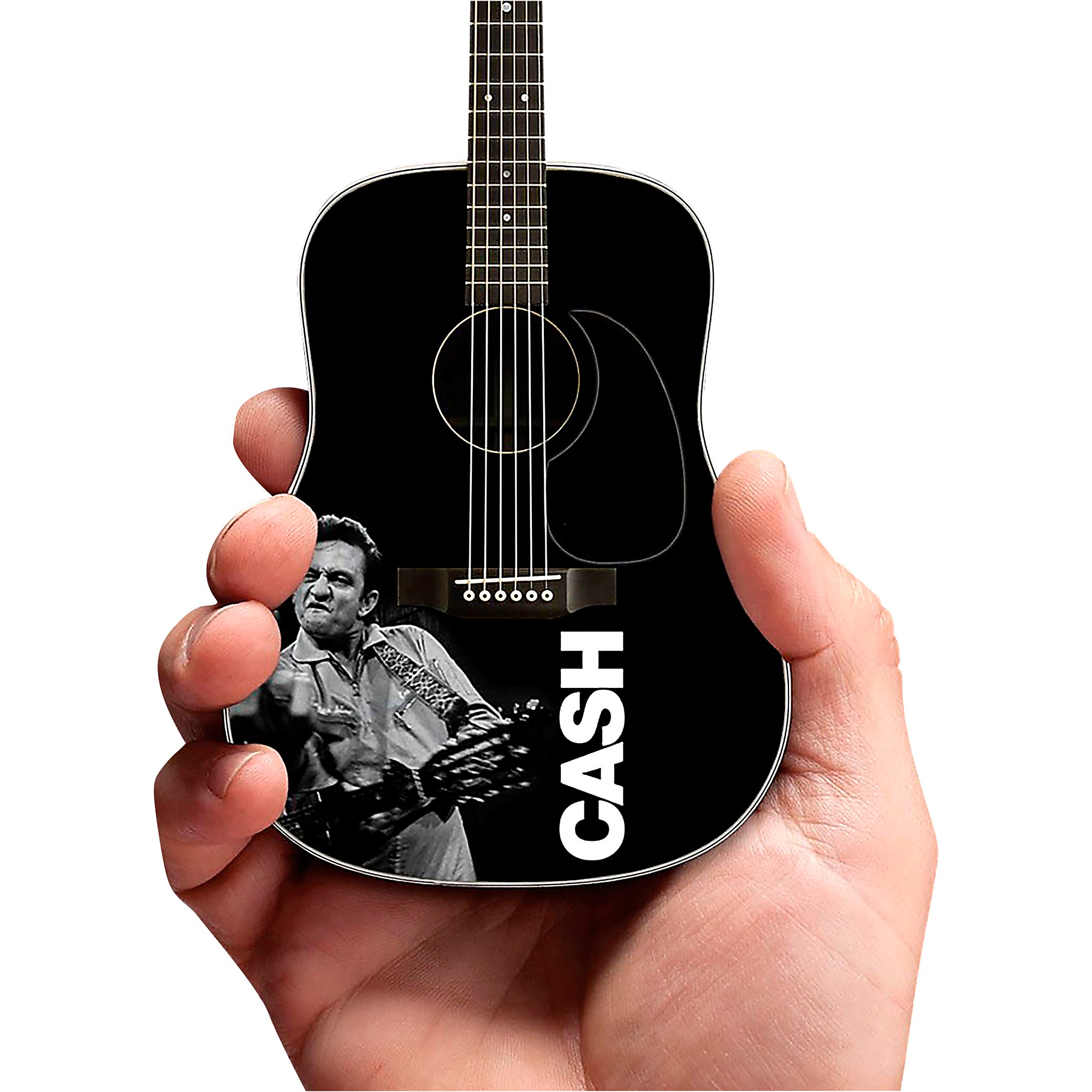 Man in Black acoustic Miniature Guitar JOHNNY CASH with free stand 