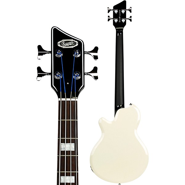 Supro Huntington II Electric Bass Antique White | Guitar Center