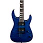 Jackson Dinky JaS32TQ DKA Arch Top Electric Guitar Transparent Blue thumbnail
