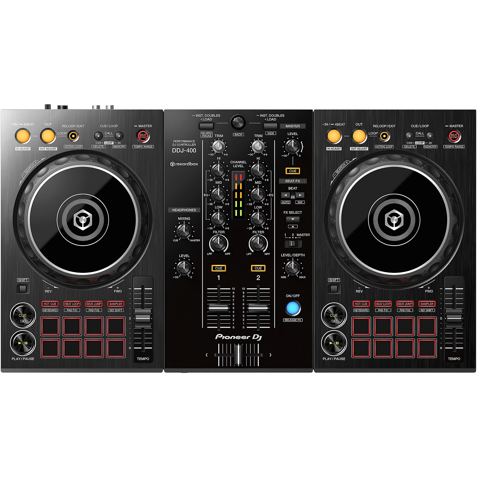 Pioneer DJ DDJ-400 Performance Controller with RB-DMX1
