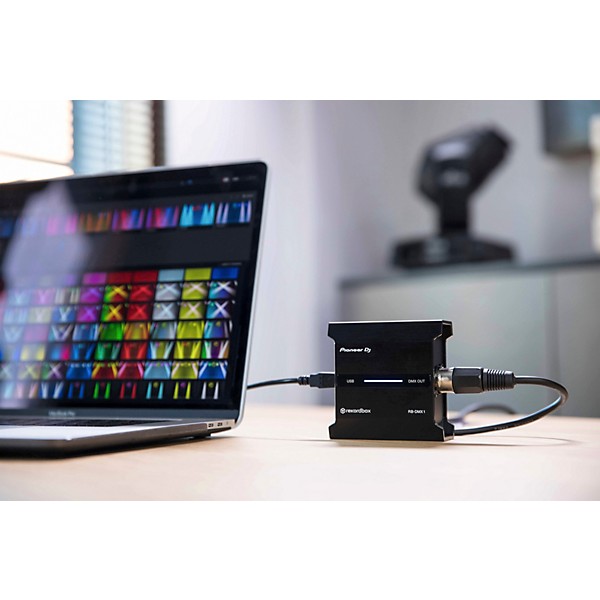 Pioneer DJ DDJ-400 Performance Controller with RB-DMX1 Lighting Controller and ADJ Ultra Quad Pak Pro