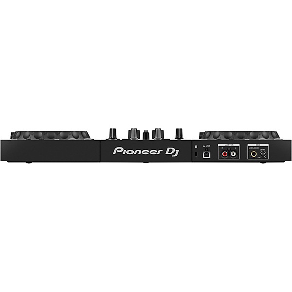 Pioneer DJ DDJ-400 Performance Controller with RB-DMX1 Lighting Controller and ADJ Ultra Quad Pak Pro