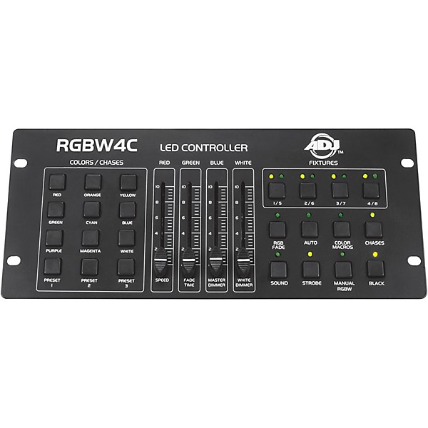 Pioneer DJ DDJ-400 Performance Controller with RB-DMX1 Lighting Controller and ADJ Ultra Quad Pak Pro