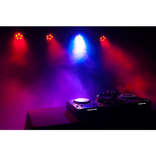 Pioneer DJ DDJ-400 Performance Controller with RB-DMX1 Lighting Controller and ADJ Ultra Quad Pak Pro