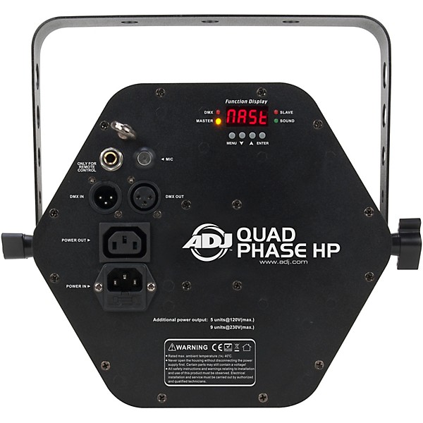 American DJ Quad Phase HP with Hurricane 700 Fog Machine and Juice