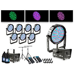 Proline Complete Lighting Package with Eight Thinpar 64 and Two Huricane 700 Fog Machines