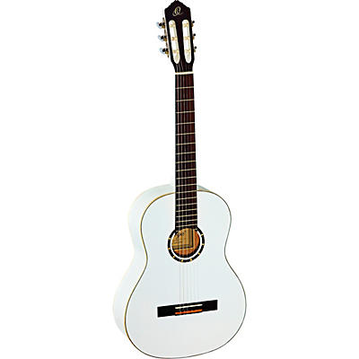 Ortega R121wh Full-Size Family Series Classical Guitar White for sale