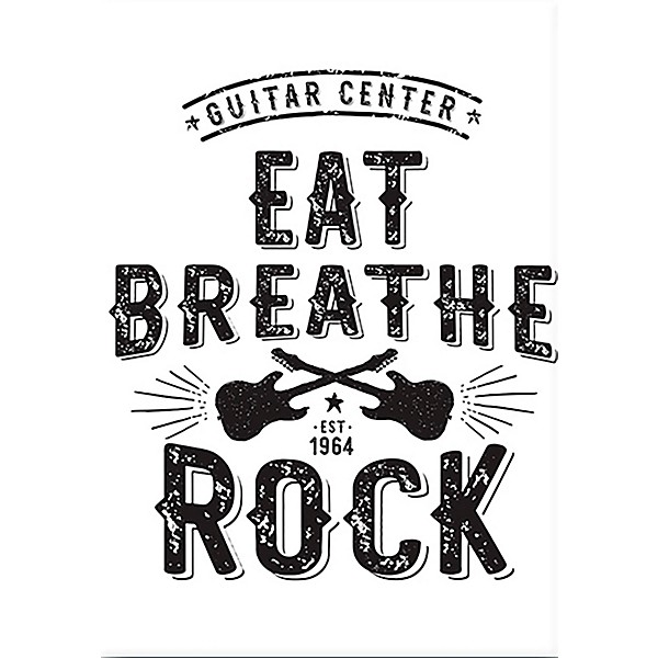 Clearance Guitar Center Eat Breathe Rock Est. 1964 Magnet