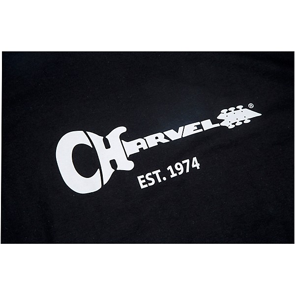 Charvel Guitar Logo Black T-Shirt Medium