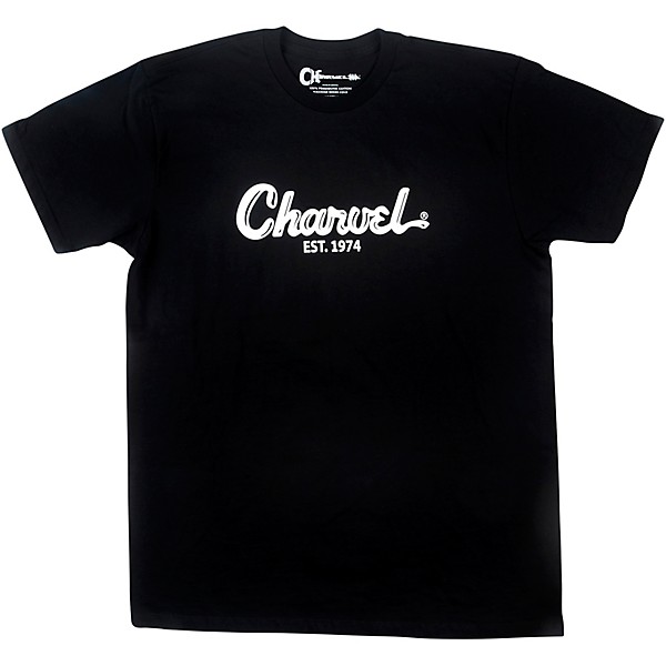 Charvel Toothpaste Logo Black T-Shirt Medium