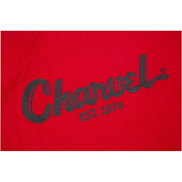 Charvel Toothpaste Logo Red T-Shirt Medium