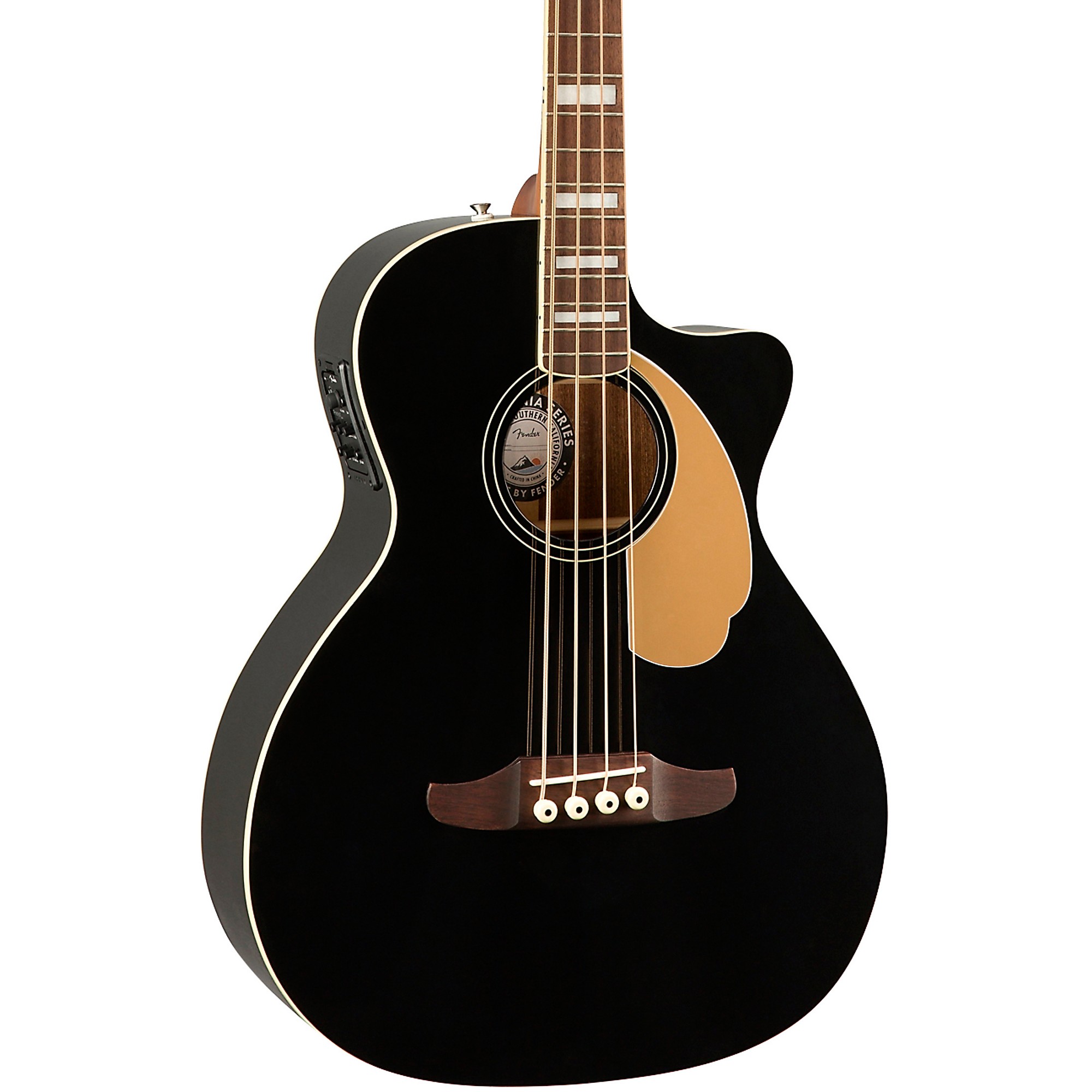 Fender Kingman V2 Acoustic-Electric Bass Black | Guitar Center